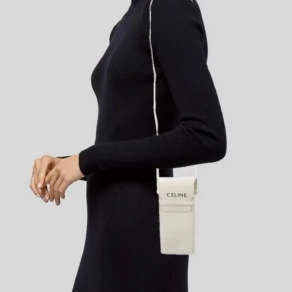 Celine Ivory Crossbody Pouch